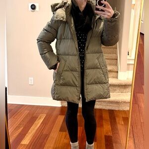 COACH DOWN JACKET 1941 PUFFER WITH DETACHABLE HOOD RN# 132154 EUC